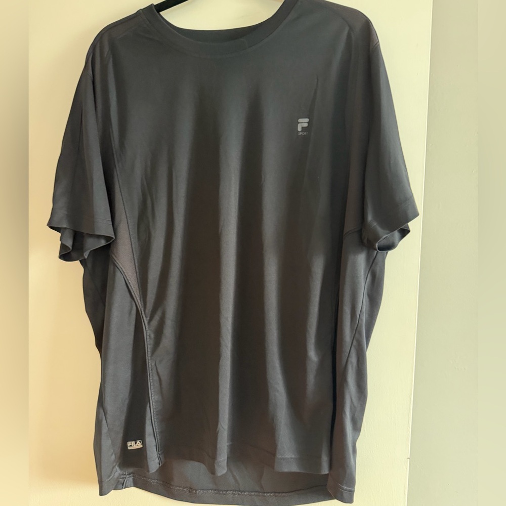 Fila Men's Sport Performance Short Sleeve Crew Neck Tee Vented Mesh Pits XL
